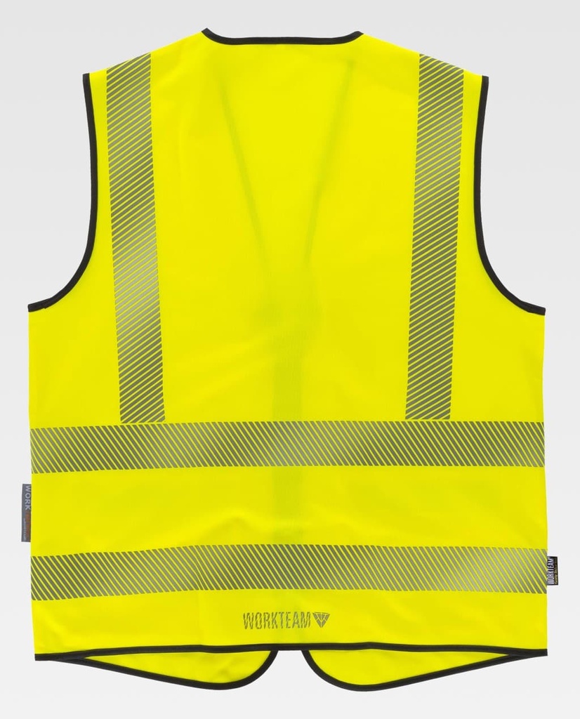 CHALECO AV BANDA SEGMENTADA CREMALLERA WORKTEAM