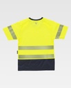 CAMISETA AV M/C BANDA SEGMENTADA INTERIOR ALGODON WORKTEAM