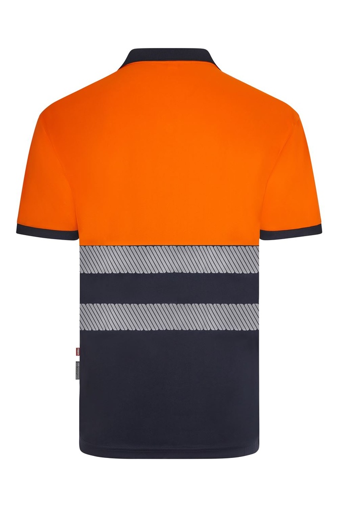 POLO RECICLADO BICOLOR M/C BANDA SEGMEN VELILLA