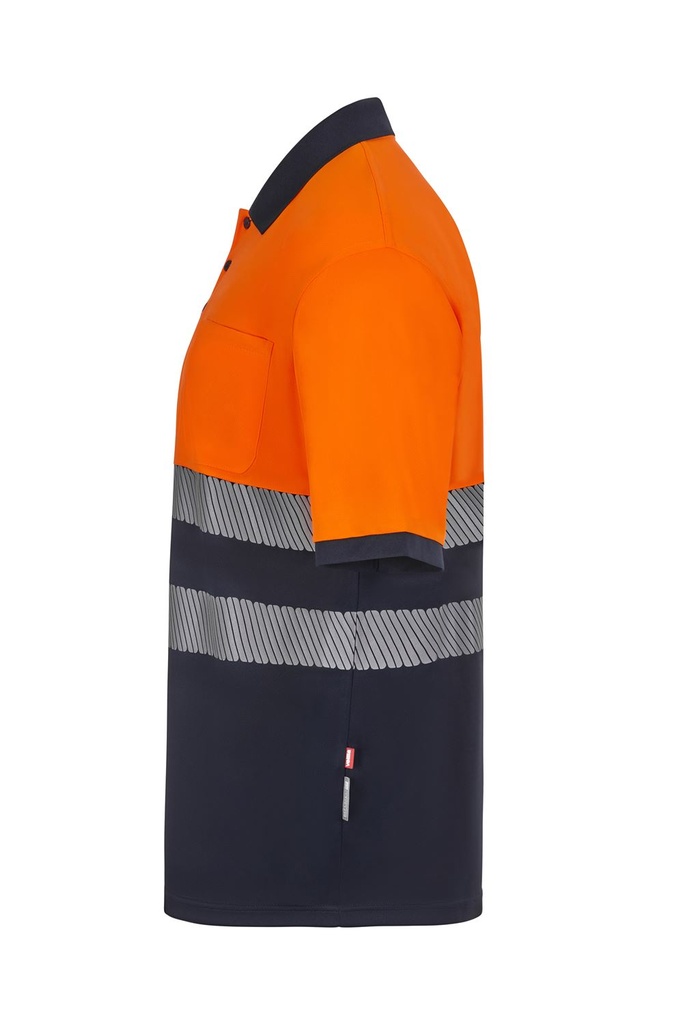 POLO RECICLADO BICOLOR M/C BANDA SEGMEN VELILLA