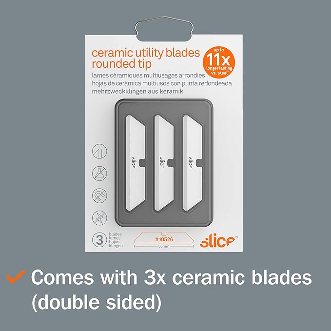 CUCHILLAS CUTTER SLICE (PUNTA REDONDA) PACK 3 HOJAS