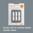 CUCHILLAS CUTTER SLICE (PUNTA REDONDA) PACK 3 HOJAS
