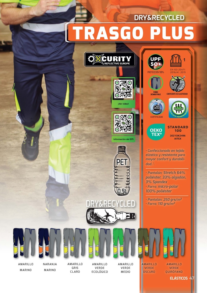 PANTALON AV STRETCH HOMBRE PRIMA FORRADO 