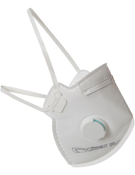 MASCARILLA CLIMAX FFP2 C/VALVULA, PLEGADA