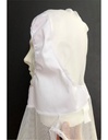 GORRO TIPO BUZO CON REJILLA, BLANCO