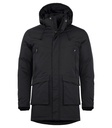 PARKA NEGRA UNISEX CON RELLENO GRUESO CLIQUE
