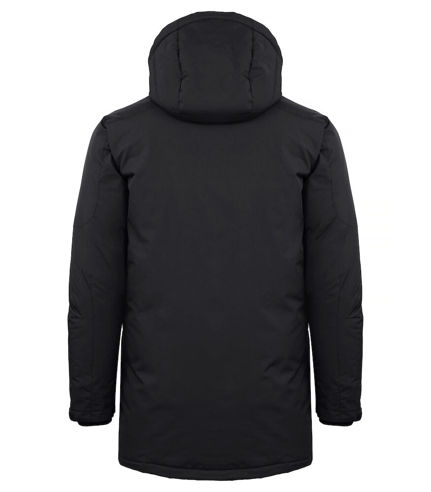 PARKA NEGRA UNISEX CON RELLENO GRUESO CLIQUE
