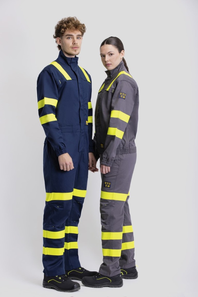 PANTALON IGNIFUGO Y ANTIESTATICO CON CINTAS REFLECTANTE 