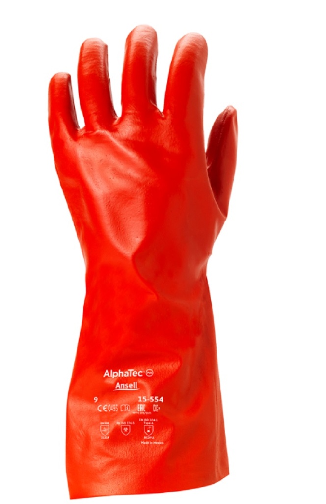 GUANTES. PVA DE 35 CM. T.CUBIERTO
