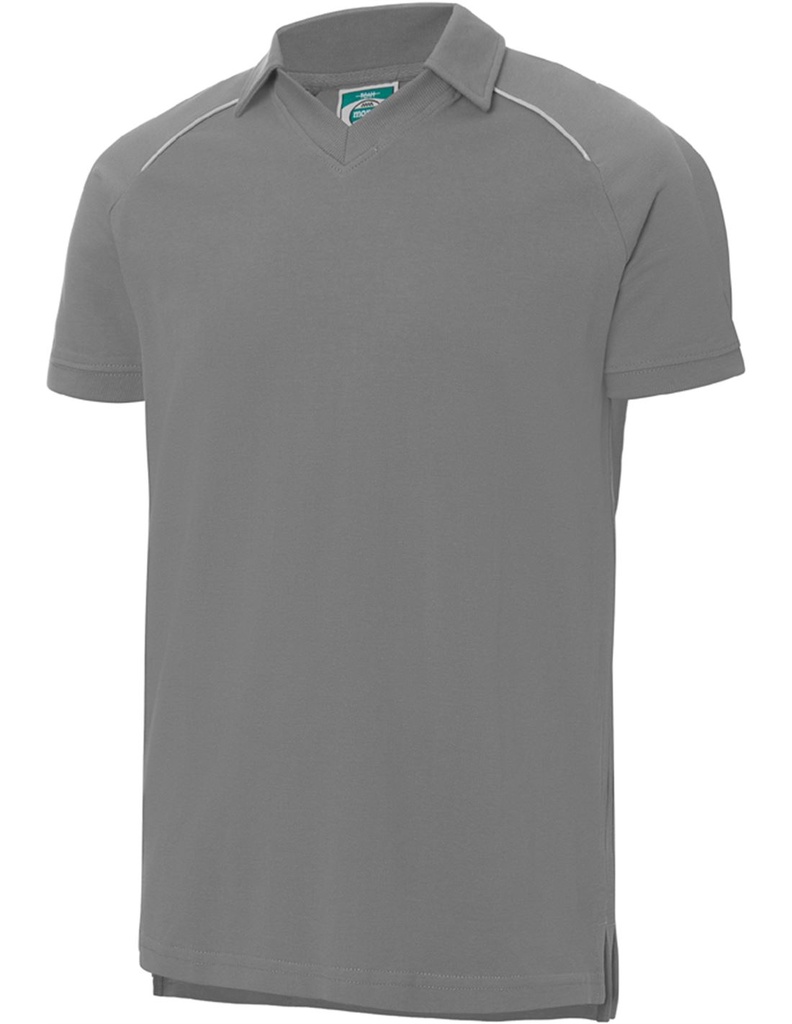 POLO MONZA ALGODON GRIS M/C