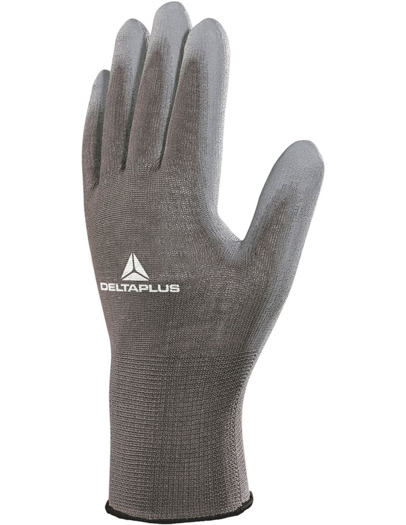 GUANTES POLIESTER+POLIURETANO GRIS