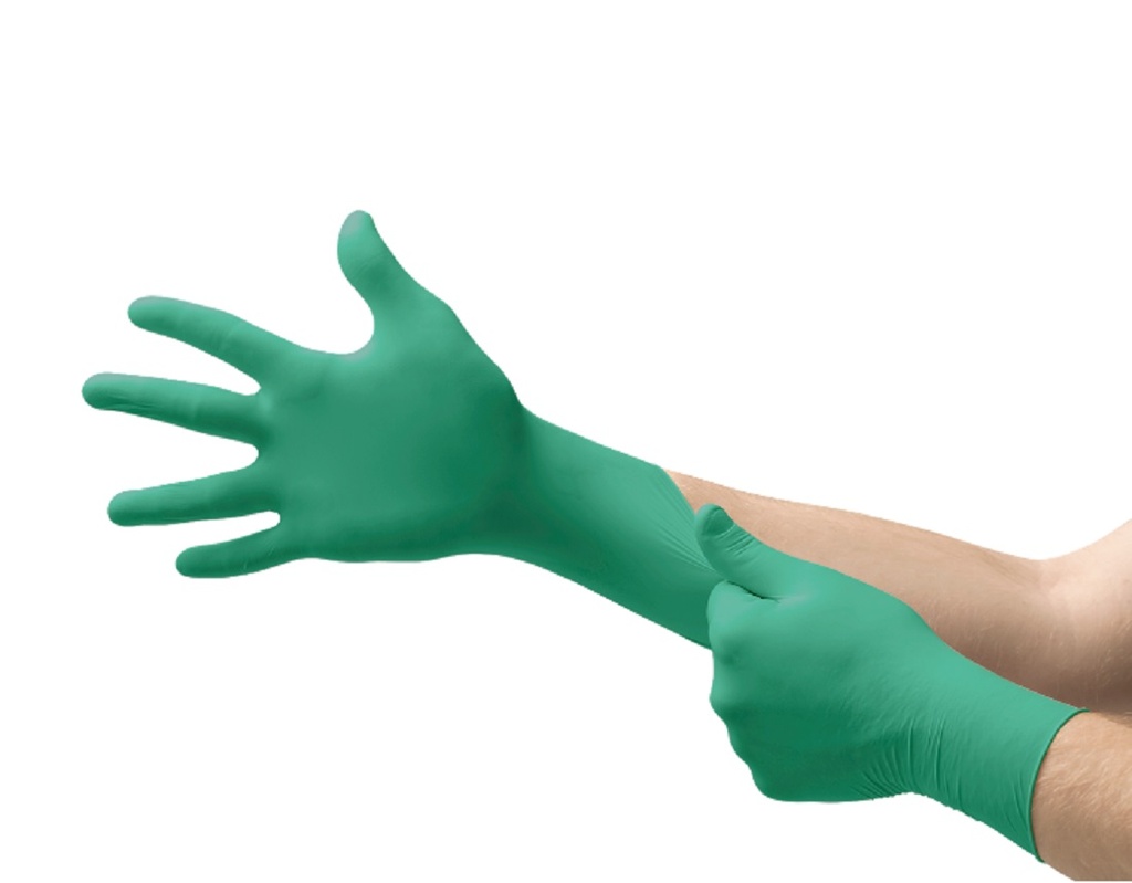GUANTES NIT. S/POLVO DESECH VERDE C-100