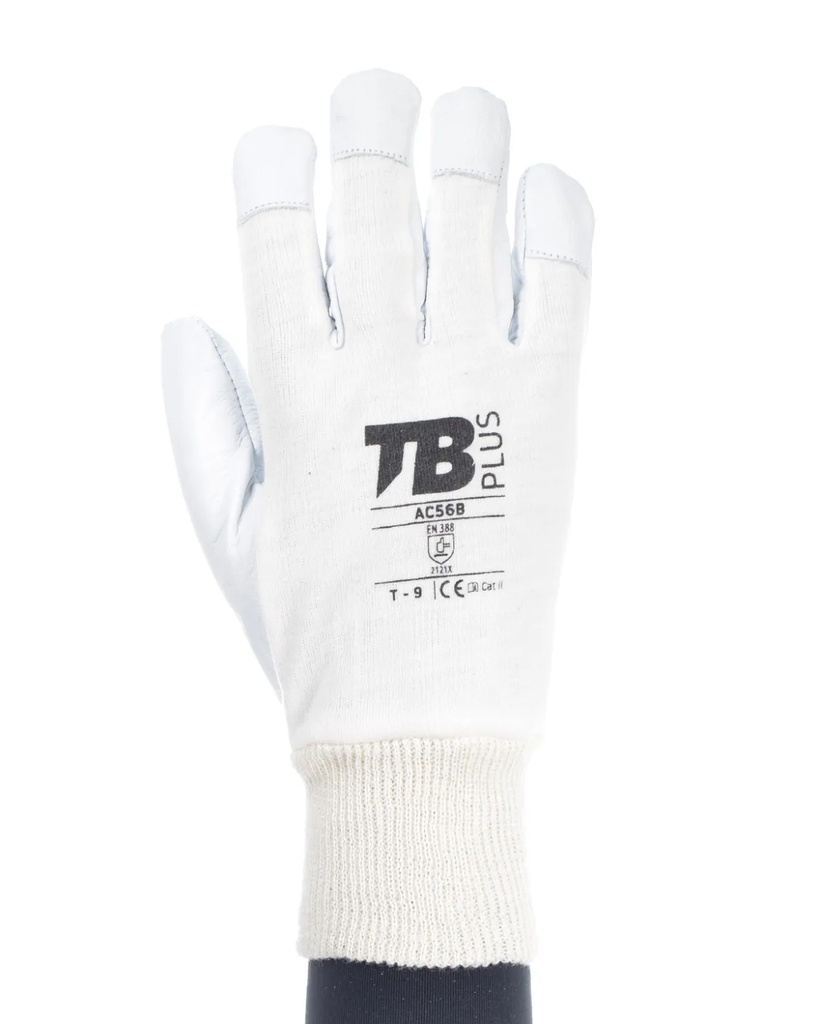 GUANTES. CABRITILLA D/ALGODON, CON PUÑO