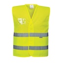 CHALECO AV REJILLA AMARILLO VELCRO