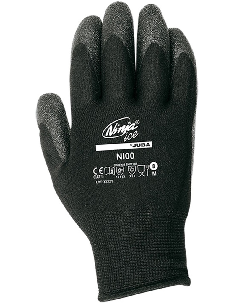 GUANTES JUBA NINJA ICE NILON+PVC