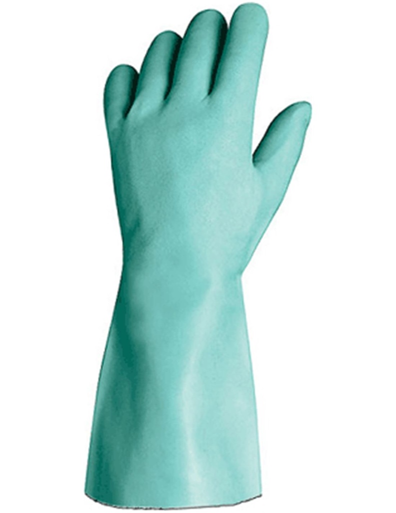 GUANTES. NITRILO FLOCADO, 32 CM