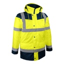 PARKA ALTA VISIBILIDAD AMARILLO/AZUL