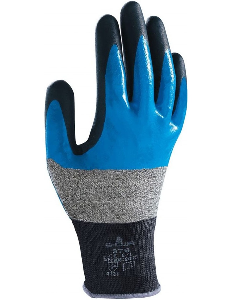 GUANTES SHOWA NYLON CON 2 NITRILOS