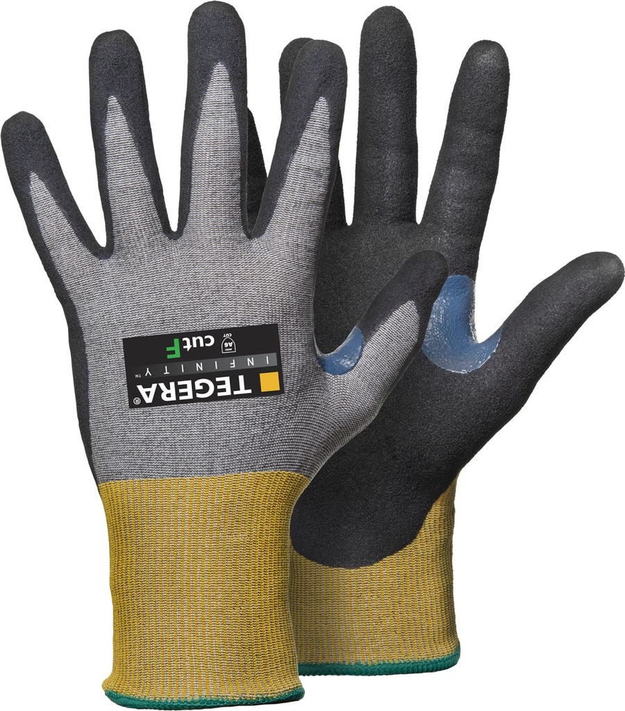 GUANTES. TEGERA NITRILO+PU CUB. CORTE F