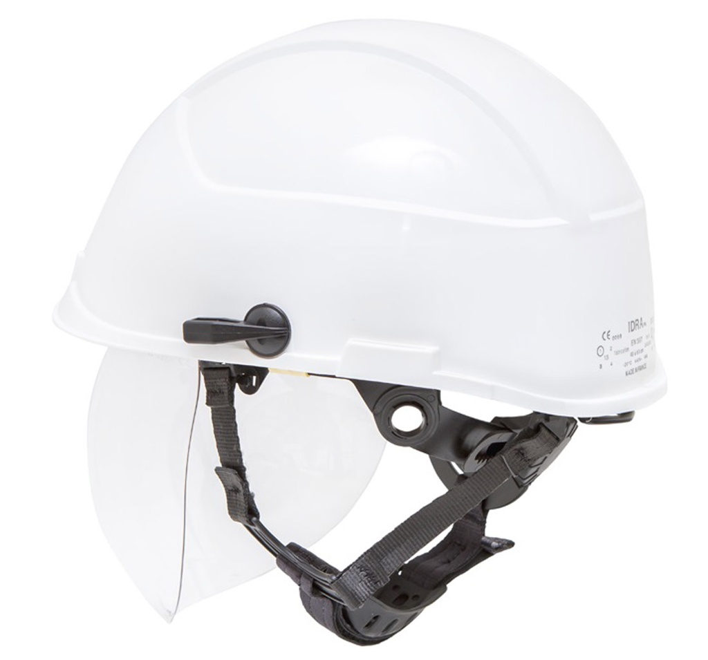 CASCO VISOR INTEGRADO Y BARBOQUEJO