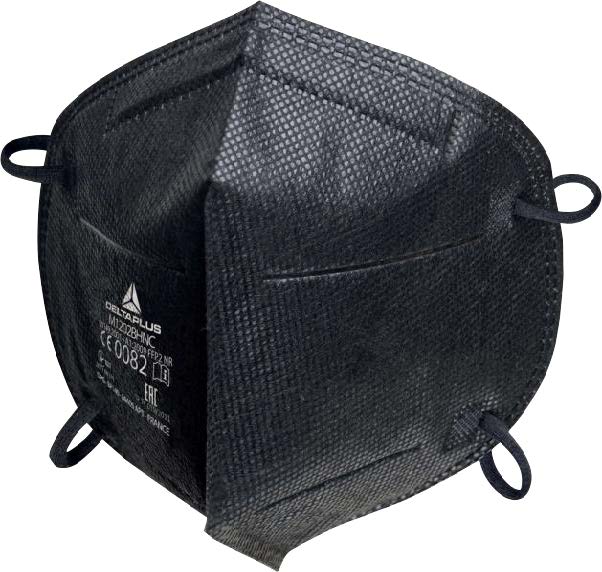 MASCARILLA FFP2 NEGRA GOMA OREJAS.