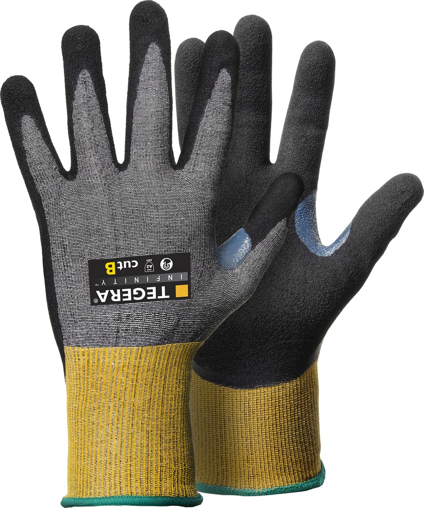 GUANTES. TEGERA NITRILO+PU CORTE B 