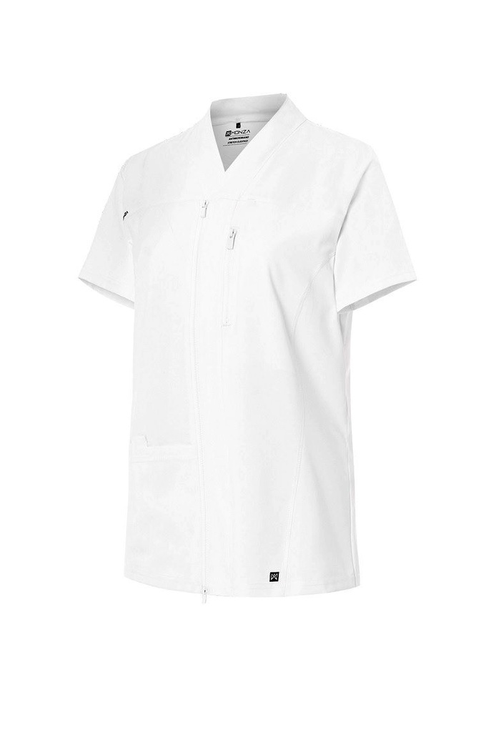 CHAQUETA SANITARIA CREM. SLIM FIT
