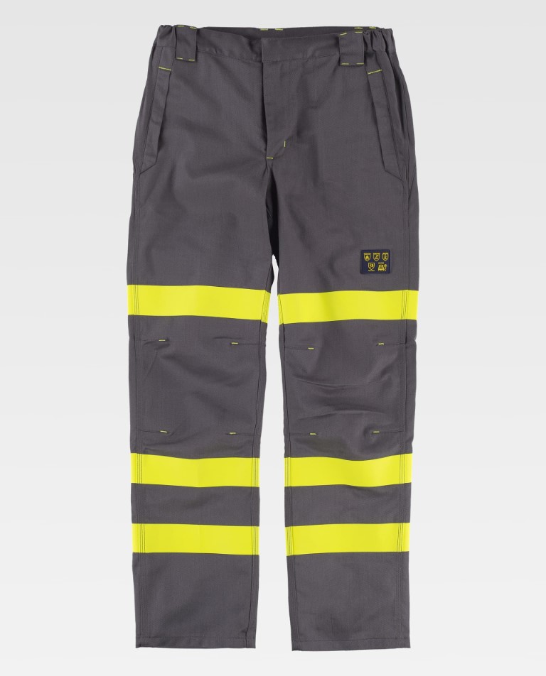 PANTALON IGNIFUGO Y ANTIESTATICO CON CINTAS REFLECTANTE 