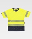CAMISETA AV M/C BANDA SEGMENTADA INTERIOR ALGODON WORKTEAM