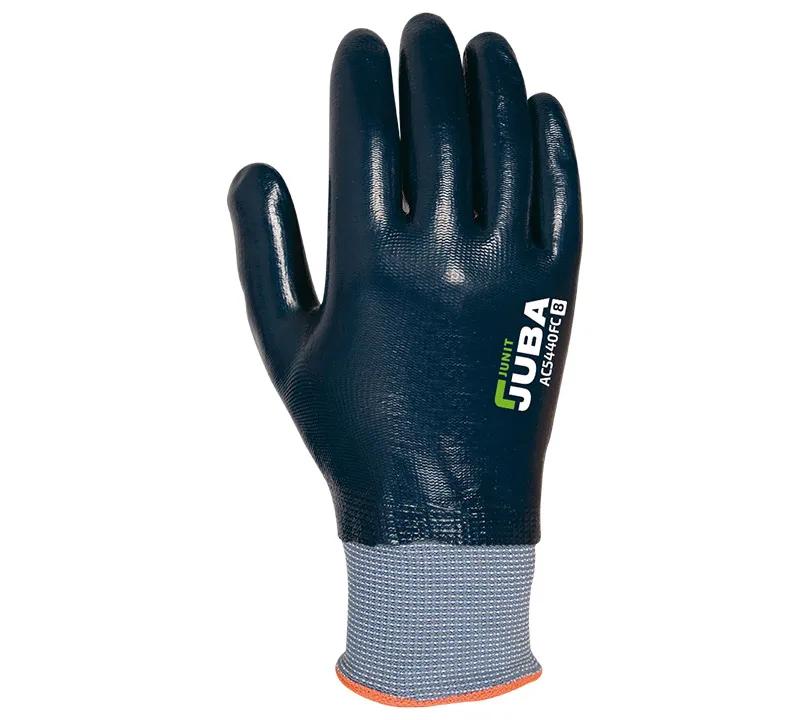 GUANTE JUBA NYLON SIN COSTURAS CON NITRILO