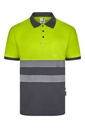 POLO RECICLADO BICOLOR M/C BANDA SEGMEN VELILLA