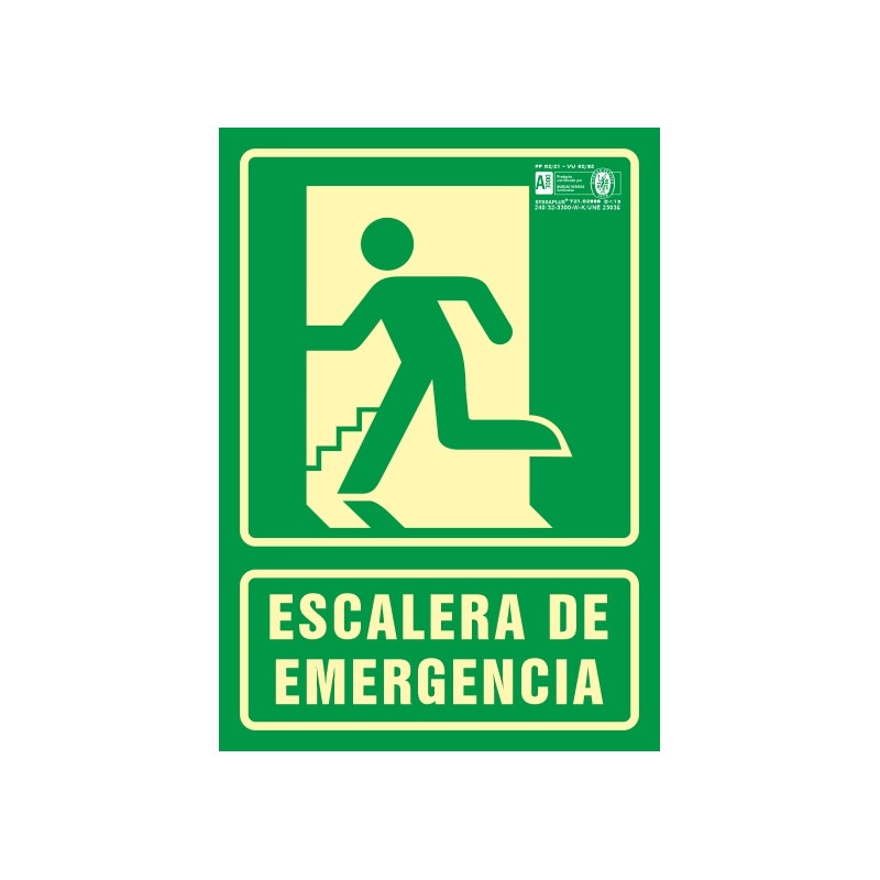SEÑAL ESCALERA DE EMERGENCIA 5020F