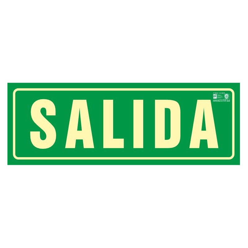SEÑAL SALIDA 903029F (UNE - 23034)