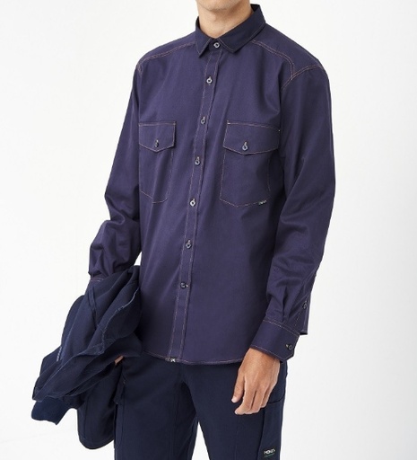 [2032] CAMISA MONZA ALGODON MANGA LARGA