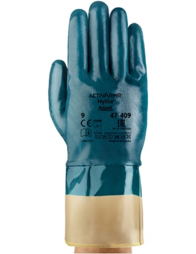 [47-409] GUANTES. HYLITE PUÑO SEGURIDAD  T/CUBIERTOS