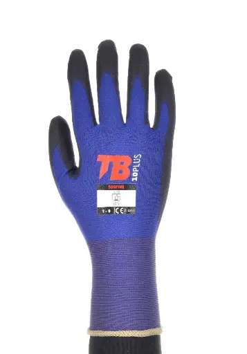 [500 FINE] GUANTES POLIUR. AZUL MUY FINO