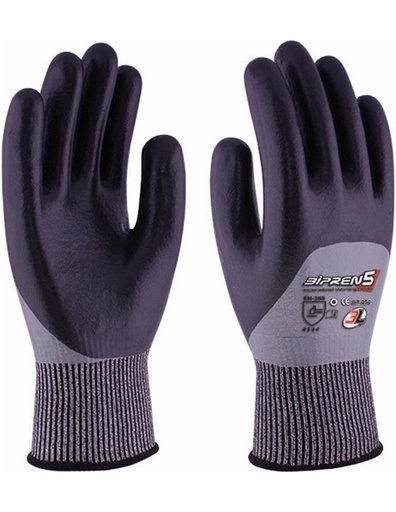 [BIPREN-5] GUANTES 3L DOS CAPAS NITRILO CORTE 5