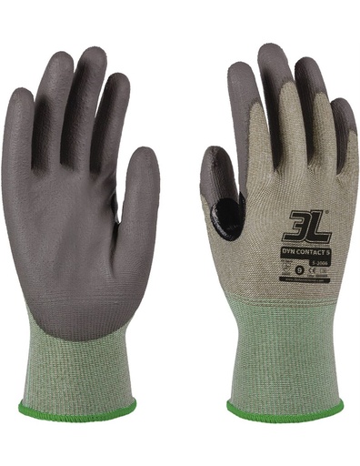 [CONTACT-5] GUANTES 3L PU Y ELASTAN ANTICORTE (C)