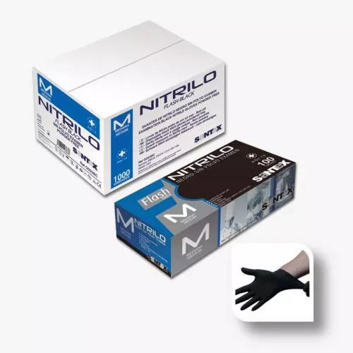 [GD23] GUANTES NITR. NEGRO S/P EN-374-5 C/100 6,5 g