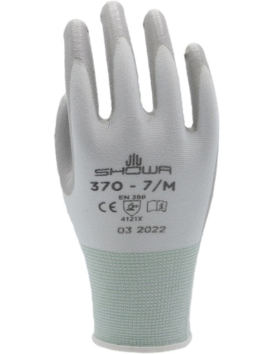 [SHOWA 370] GUANTES SHOWA NYLON-NITRILO GRIS