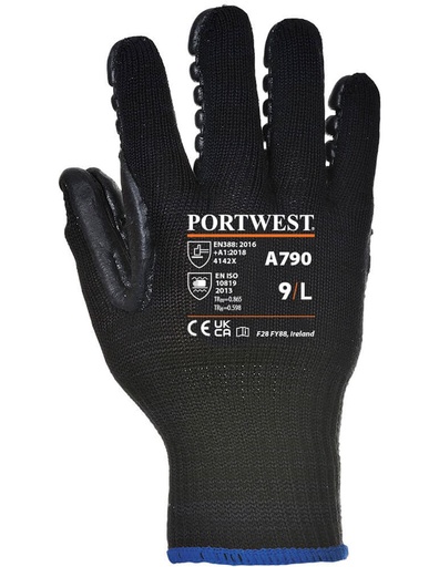 [VIBRAPROT] GUANTES ANTIVIBRACION DE LATEX NEGRO