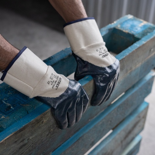 [NITREX 120] GUANTES.NITRILO AZUL M/LONA FRESCO