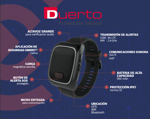 [e-WG200] RELOJ 4G FUNCION HOMBRE MUERTO