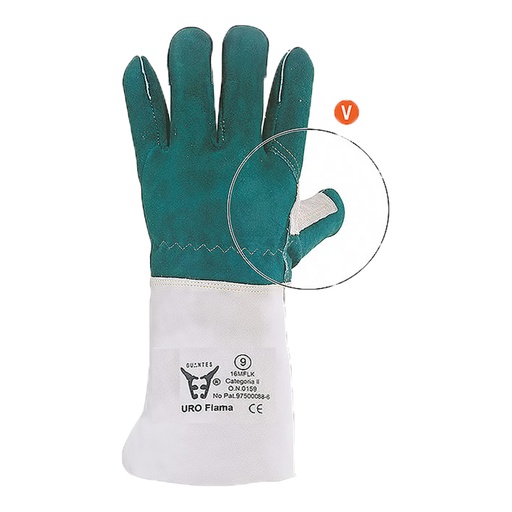 [16MFLK] GUANTES. SERRAJE LARGOS P/FORRADO