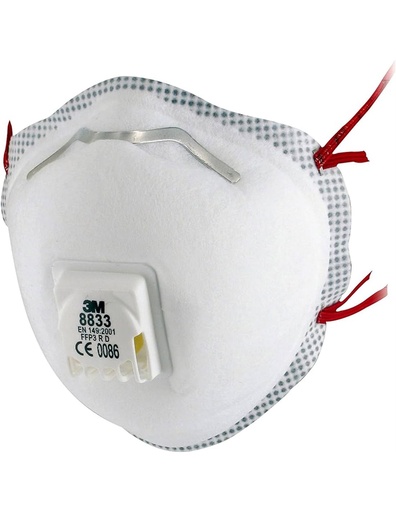 [3M-8833] MASCARILLA 3M FFP3 R D C/VALVULA
