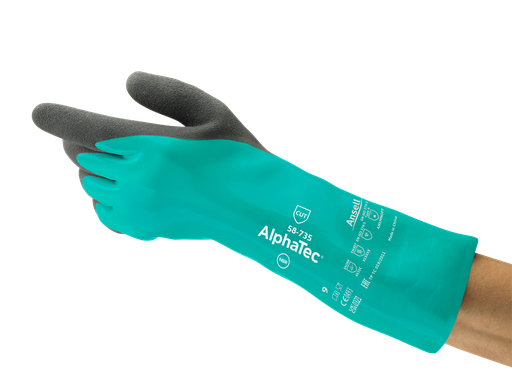 [58-735] GUANTES. PROTECCIÓN QUÍMICA Y AL CORTE (C)
