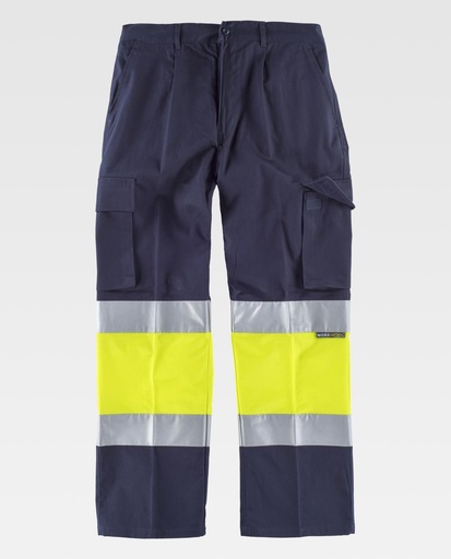 [C4019] PANTALON COMBINADO AV WORKTEAM 100% ALG. TEJIDO PRINCIPAL