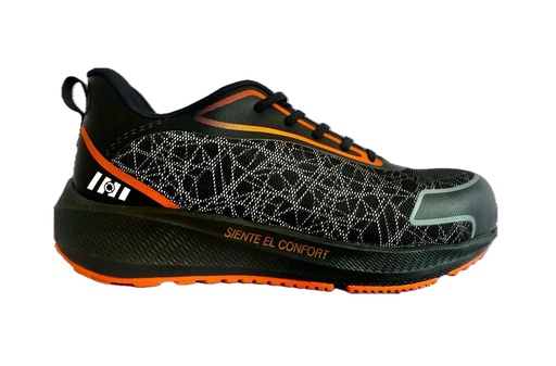 [IBIZA S1P] ZAPATO SECURITY PISO CAUCHO NEGRO, S1P