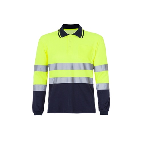 [BORI 4]  POLO M/L BICOLOR DOBRLE CARA