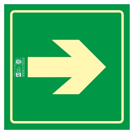 [901121PF] PLACA VÍA EVACUACIÓN 9011F FOTOLUMINISCENTE